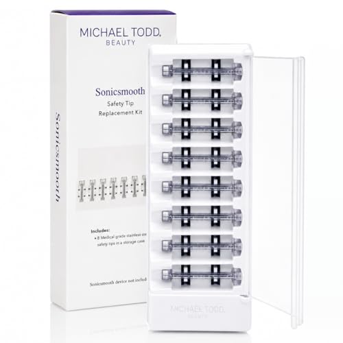 Michael Todd Beauty Sonicsmooth Pro+ Dermaplane Razor Blade Refills - 8 Dermaplaning Blades - 2 Month Supply - Device Not Included | 8 Dermaplaning Blades, 2 Month Supply, Device Not Included