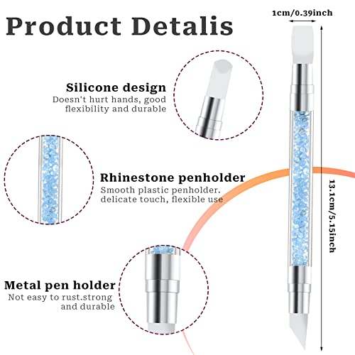 5-Piece Dual-Tipped Silicone Nail Art Sculpting Pen Set