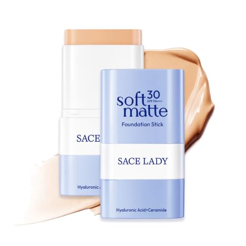 SACE LADY Foundation Stick with Built-in Brush, SPF 30, 04# - Natural
