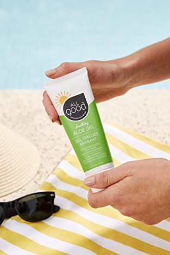 All Good Aloe Vera Gel - Organic Skin Relief & Hydration 3.7 oz (2-Pack)