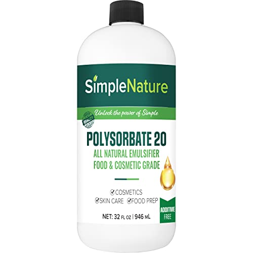 Polysorbate 20 - 32 fl oz Food & Cosmetic Grade Emulsifier