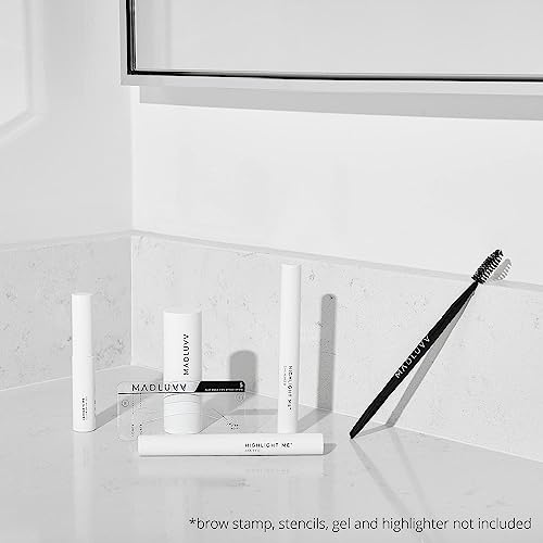 MADLUVV Duo Eyebrow Brush - Angled & Spoolie for Precision Makeup