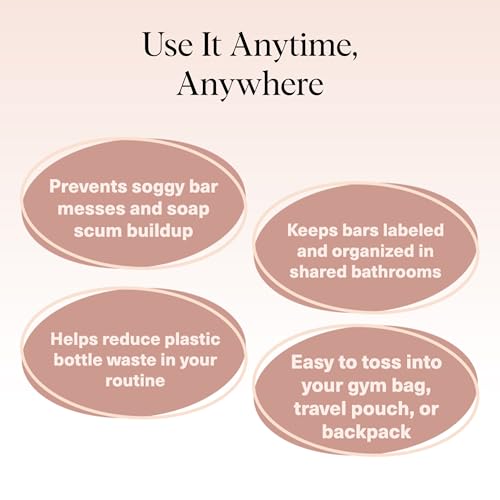 Kitsch Soap Saver Bag Set – Eco-Friendly Mesh Holder for Bars
