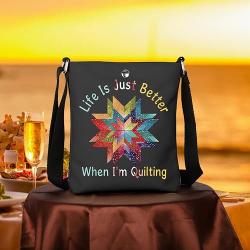 I’m Quilting Crossbody Bag - Gift for Sewing Lovers by WCGXKO