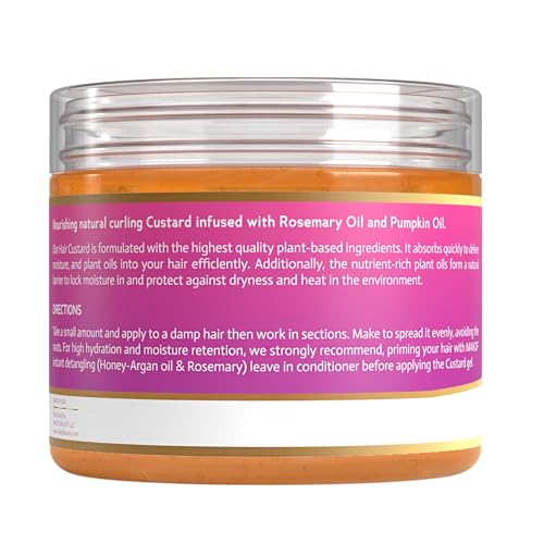 MAKOF BEAUTY Curl Defining Custard Gel - 12 fl oz for Frizz Control