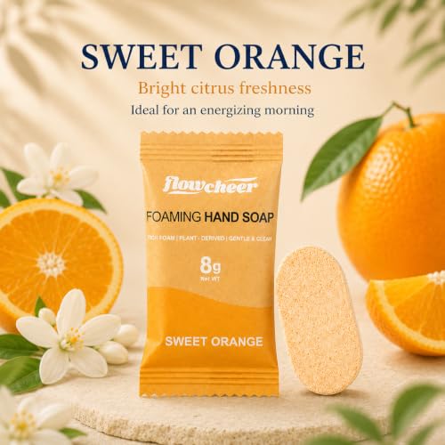 Flowcheer Foaming Hand Soap Refill Tablets - Sweet Orange, 12 Pack