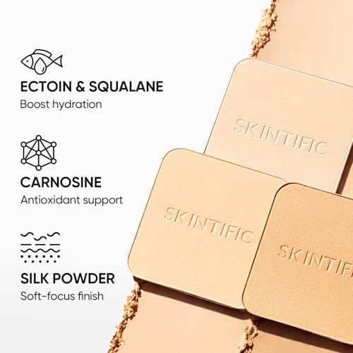 SKINTIFIC Ultra Cover Powder Foundation 03 Petal for Oily Skin