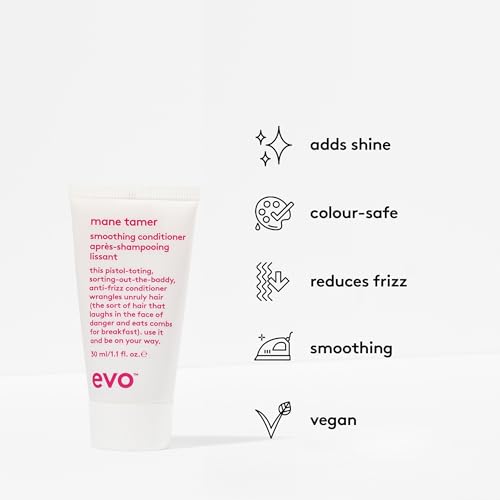 EVO Mane Tamer Smoothing Conditioner for Frizz & Unruly Hair - 1 fl oz