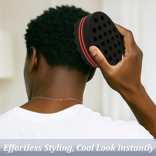 Double-Sided Hair Twist Sponge for Curls, Coils & Waves