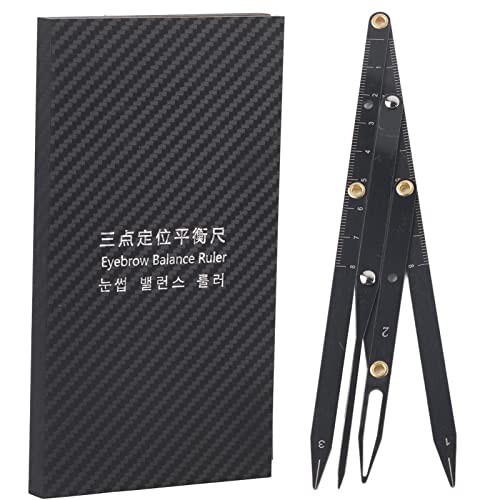 Stainless Steel Golden Ratio Eyebrow Ruler for Precise Brow Shaping