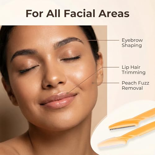 VEGITERIA Dermaplane Razor Kit for Women - Eyebrow & Facial Hair Remover