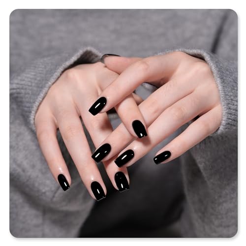 GAOY Black Gel Nail Polish - 16ml Long-Lasting UV Cure