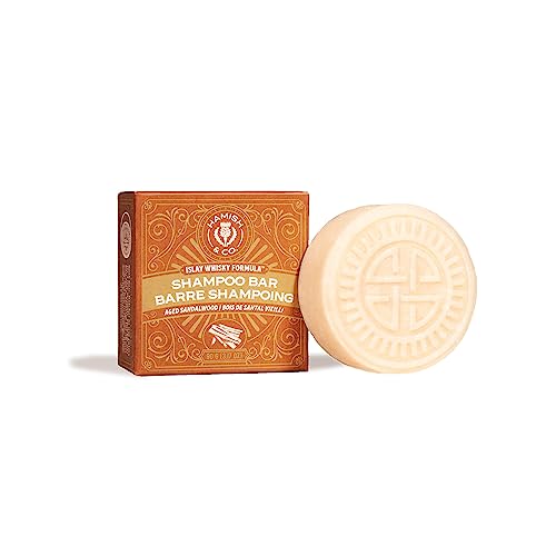 Viori Hamish & Co. Whisky-Infused Shampoo Bar for Men - Aged Sandalwood