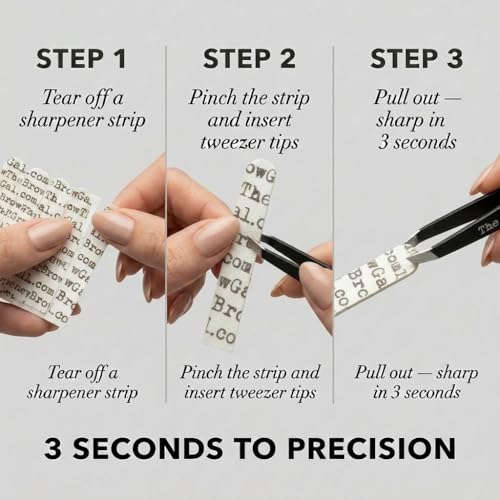 The BrowGal Tweezer Sharpeners - Restore Dull Tweezers Instantly