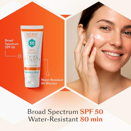 Solbar Fifty SPF 50 Sunscreen - Water-Resistant & Fragrance-Free, 3 Fl. Oz.