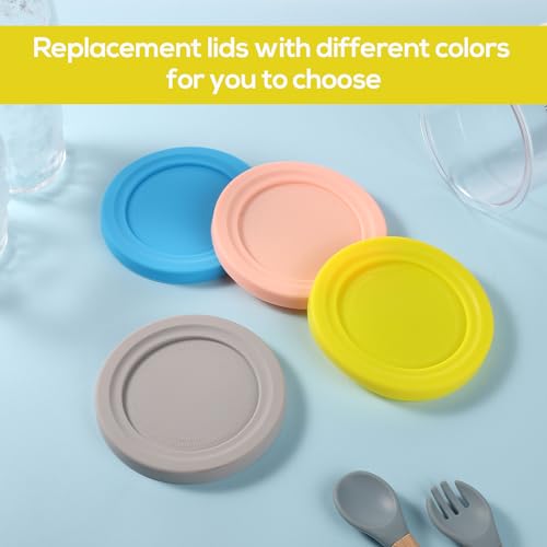 Silicone Ice Cream Container Lids - 4 Pack for Ninja Creami