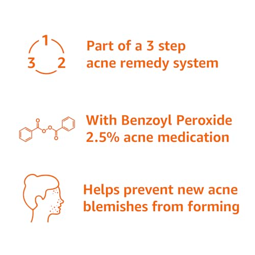 Amazon Basics Acne Treatment System with 2.5% Benzoyl Peroxide - 2 oz