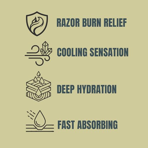 Lather & Wood Sandalwood After-Shave Balm for Sensitive Skin, Soothes Razor Burn & Moisturizes Face