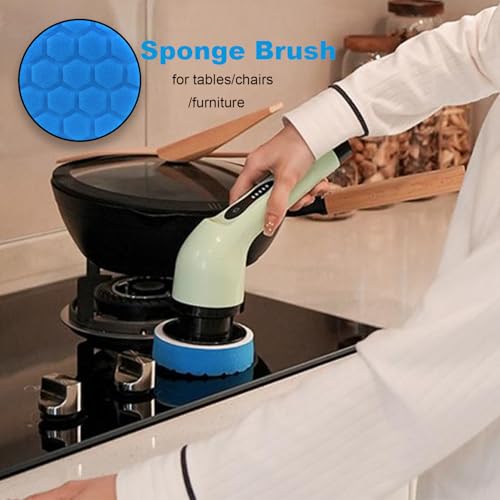 9 Pack Electric Spin Scrubber Brush Heads Set - Replacement for Household Cleaning, Bathroom & Floor