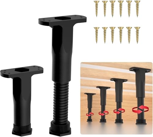 Adjustable Bed Support Legs for Sagging Frames | 5.1-8.6" Height