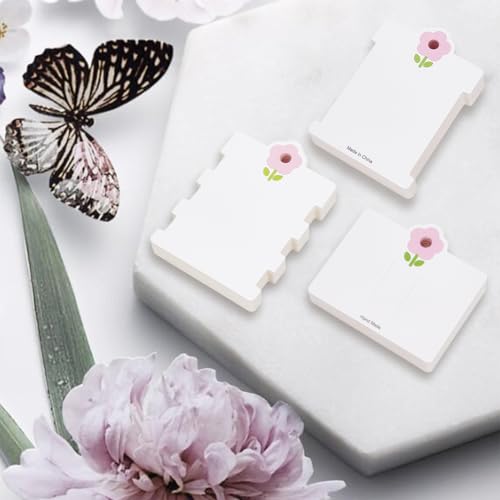 150Pcs Hair Clip Display Cards - White Cardboard Holders for Hair Accessories