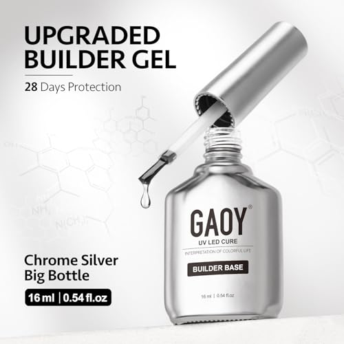 GAOY 16ml Clear Builder Gel for Nails - Strengthening, UV Cure