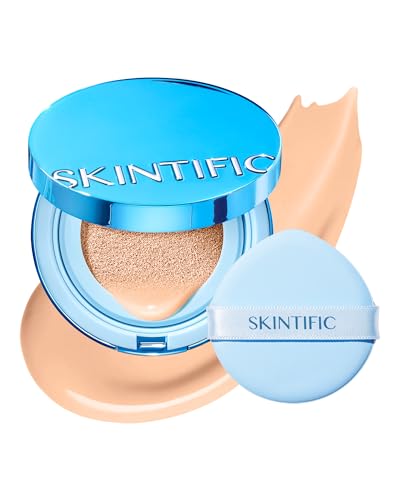 SKINTIFIC Velvet Matte Cushion Foundation #02 Ivory - Full Coverage