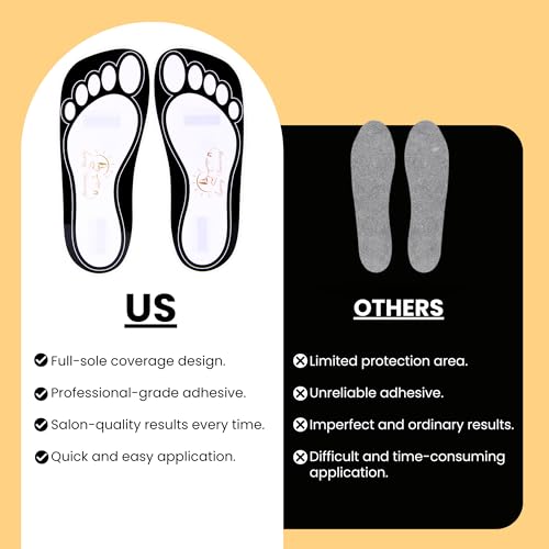 HeeStar Disposable Spray Tan Feet Pads - 25 Pairs, Black