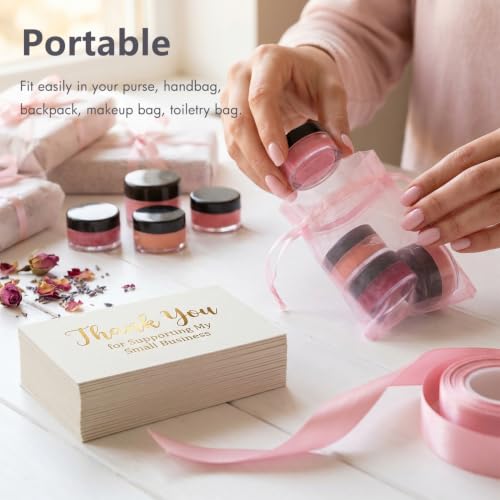 25-Pack 5g Travel Sample Containers with Leak-Proof Lids