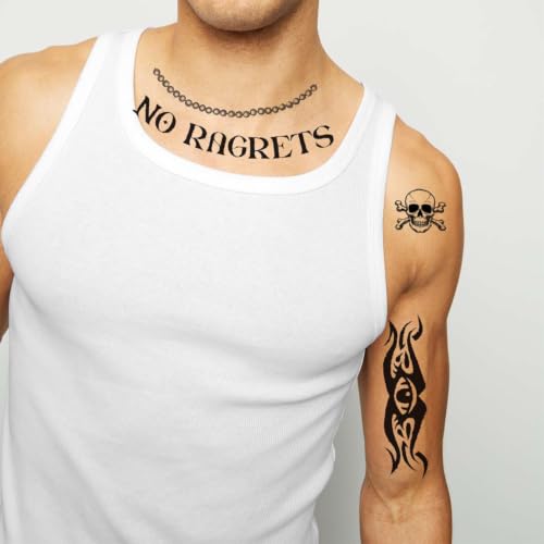 CLOOOUDS No Ragrets Barbed Wire Temporary Tattoos - 4 Sheets