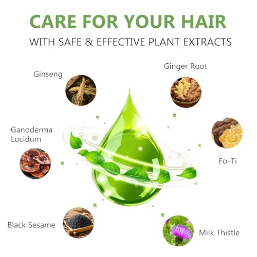 HIS&HERCHOICE Light Brown 3-in-1 Hair Dye Shampoo for Gray Coverage