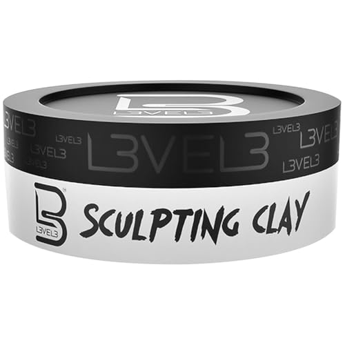 L3 Level 3 Hair Sculpting Clay for Men - Extreme Hold, Matte Finish, 150ml