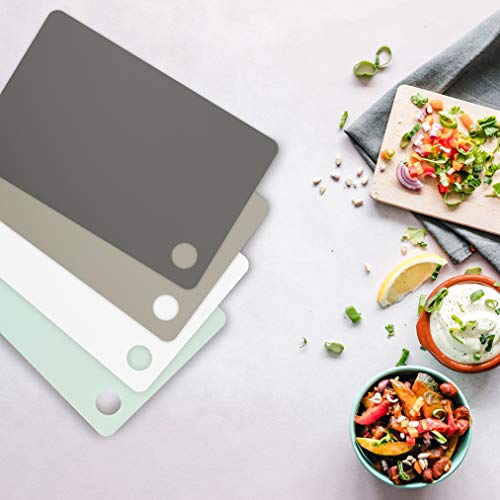 Tovolo Small Flexible Cutting Mats Set of 4 - Dishwasher Safe Nylon Boards