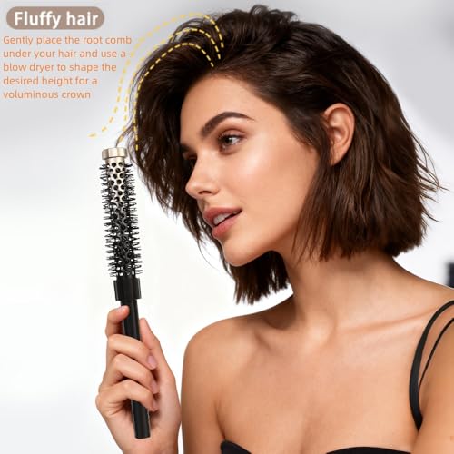 TIENQI 3-Piece Small Round Brush Set for Short Hair and Bangs