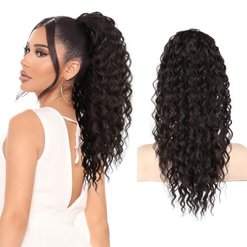 SEIKEA 18" Bohemian Curly Drawstring Ponytail - Synthetic Hair Extension