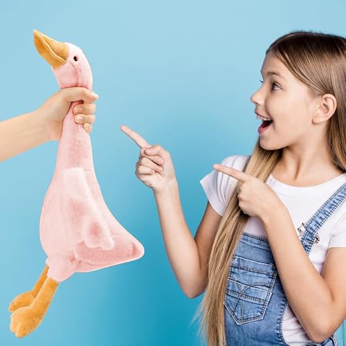 Soft Goose Stuffed Animal Plush Toy - 19.7 Inch Pink Pillow