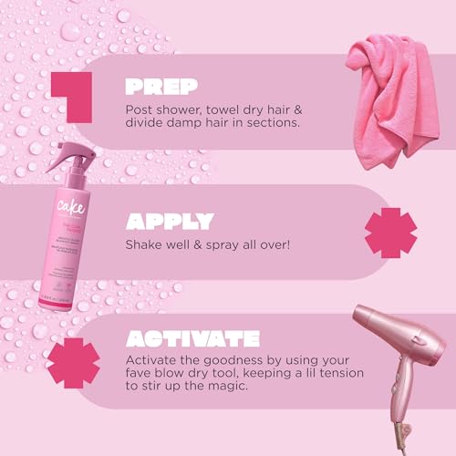 Cake Beauty Curl Friend Blowout Spray - 200mL Heat Protectant