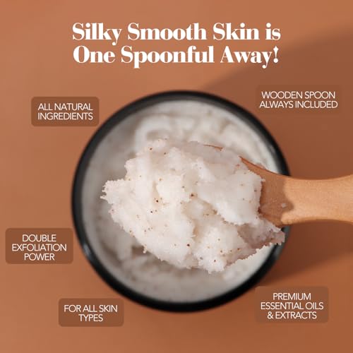 Coconut Body Scrub Exfoliator with Dead Sea Salt - 16.9oz