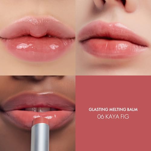 rom&nd Glasting Melting Lip Balm - Hydrating Tinted Gloss 0.12 oz - #06 Kaya Fig