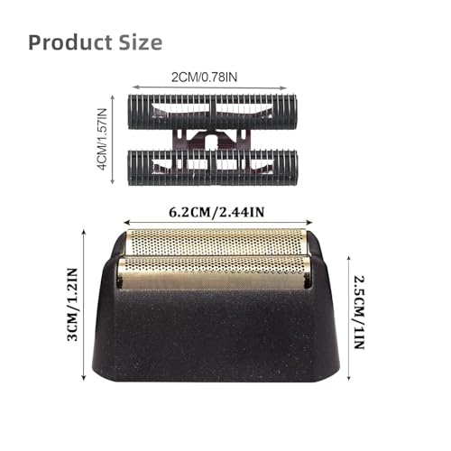Colorski Black 5-Star Series Shaver Replacement Foil & Cutter Bar for Wahl 7031-100, 7043-100 - Professional Close Shaving Head