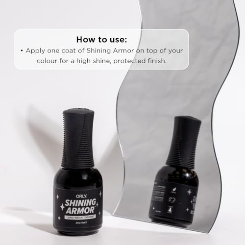 Orly Shining Armor Fast Dry Top Coat - Longwear Nail Polish Protector