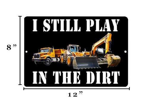 Funny Heavy Equipment Operator Metal Tin Sign - 12x8" Wall Decor
