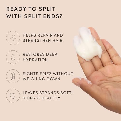 OUAI Fine to Medium Hair Treatment Mask - Lightweight Deep Conditioning Hair Mask with Shea Butter, Keratin & Panthenol - Helps Hydrate, Fight Frizz, Strengthen & Repair Damage (8 oz)