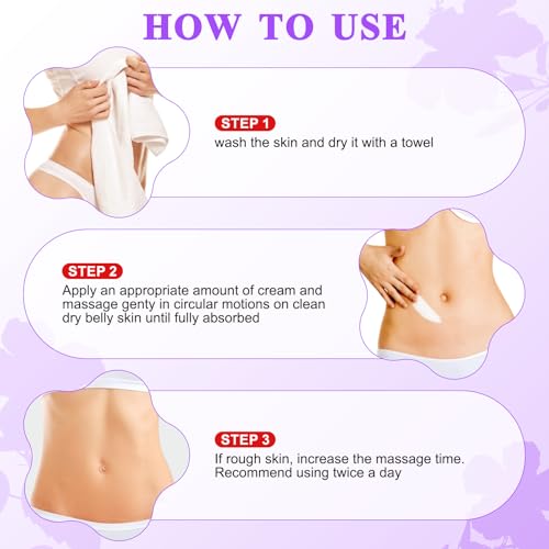 Tighten & Smooth Belly Cream - Tighten and Lift Neck Cream, Advanced Firming Lotion for Arms, Butt & Thighs | Visibly Lift Loose Skin, Improve Elasticity & Tone