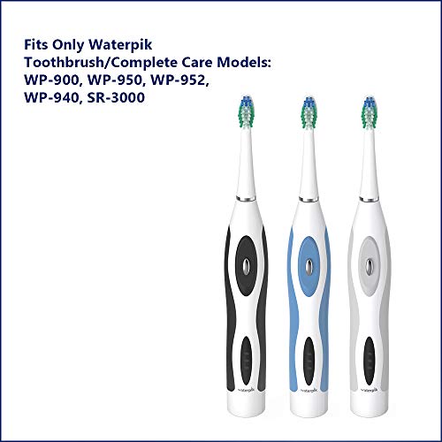 Waterpik Compact Replacement Toothbrush Heads - 3 Pack for Sensonic & Complete Care Models