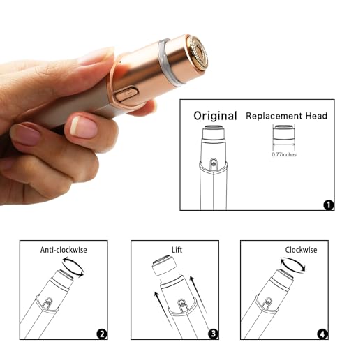 Innobeaut Gen 3 Replacement Heads for Flawless Facial Remover - 2 Pack