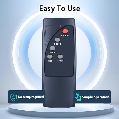 RETROSUN Replacement Remote for AMZ Basics 16" Pedestal Fan FS40-10BR