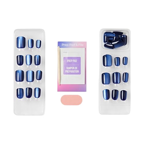 imPRESS Kiss Impress No Glue Press-On Nails - Velvet Romance, Purple, Short Squoval