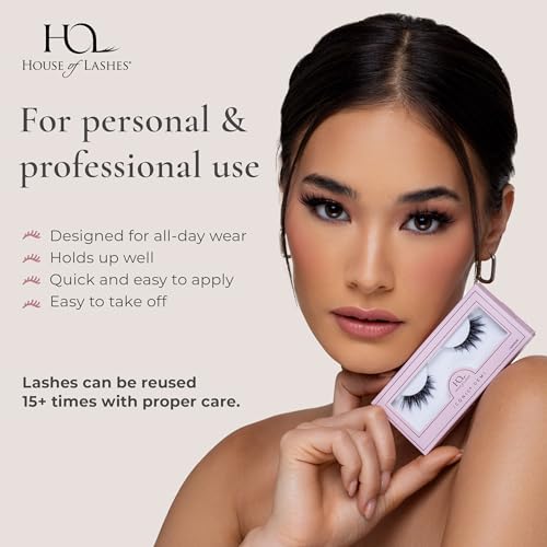 House of Lashes Iconic Demi Faux Mink Lashes - Comfortable Cat-Eye Effect