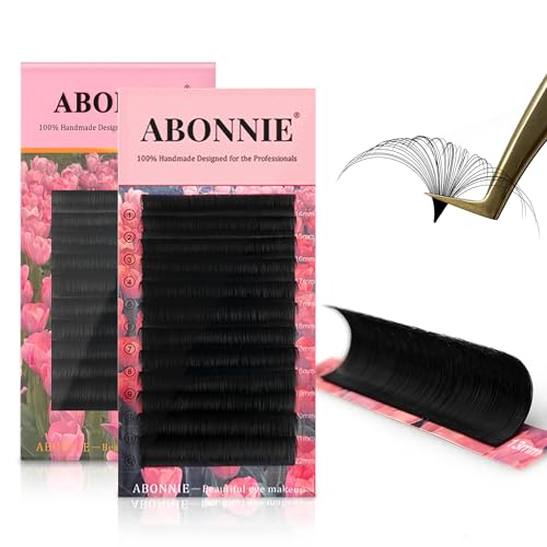 ABONNIE 0.03-CC Self Fanning Lash Extensions 8-15mm Mixed Length Cashmere Fans